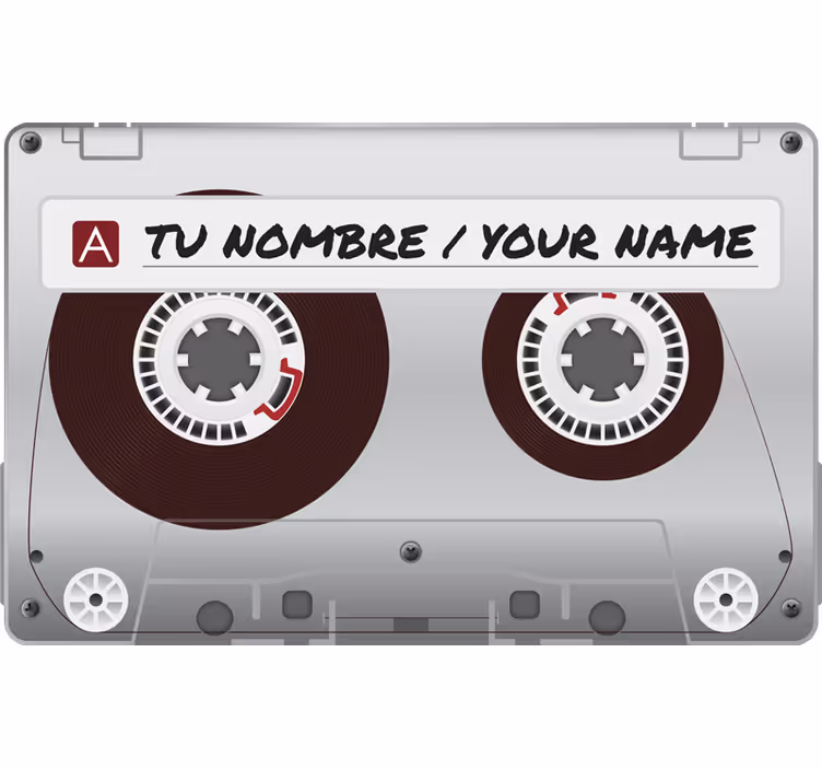 Rollo fenster grau personalisierte kassette - TenStickers