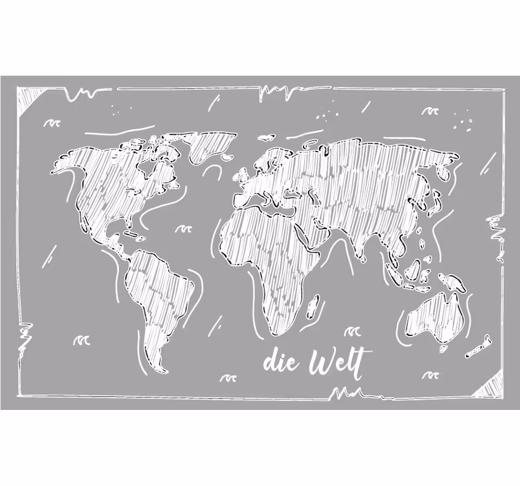Rollo fenster grau im handgezeichneten hellgrau - TenStickers