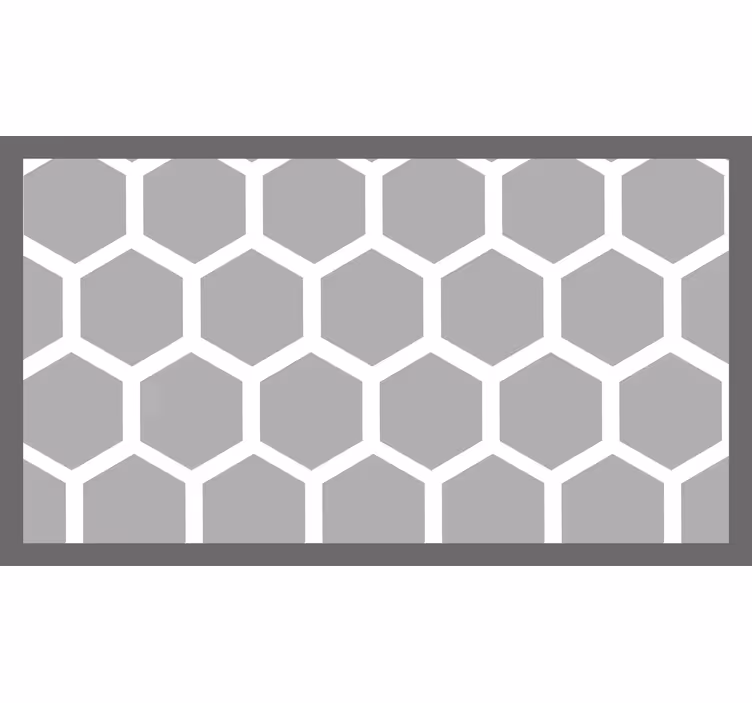 Rollo fenster grau mit weißen geometrischen fünf-ecken - TenStickers