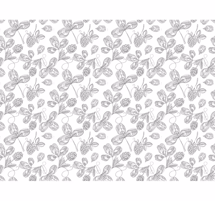 Rollo fenster grau mit floralem stickerei-design - TenStickers