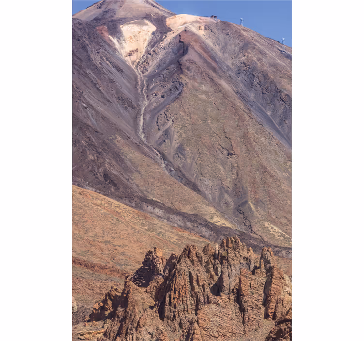 Rollo fenster wohnzimmer mit blick auf den teide - TenStickers