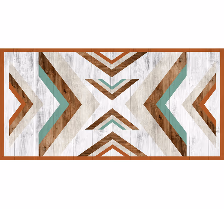 Rollo fenster schlafzimmer im holz boho aztec stil - TenStickers