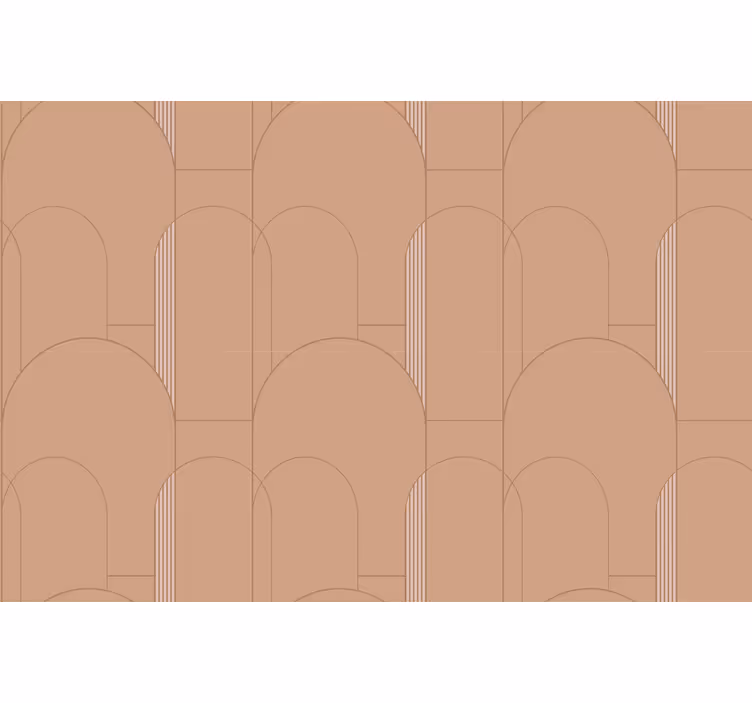 Rollo fenster schlafzimmer terracotta geometrisches muster - TenStickers