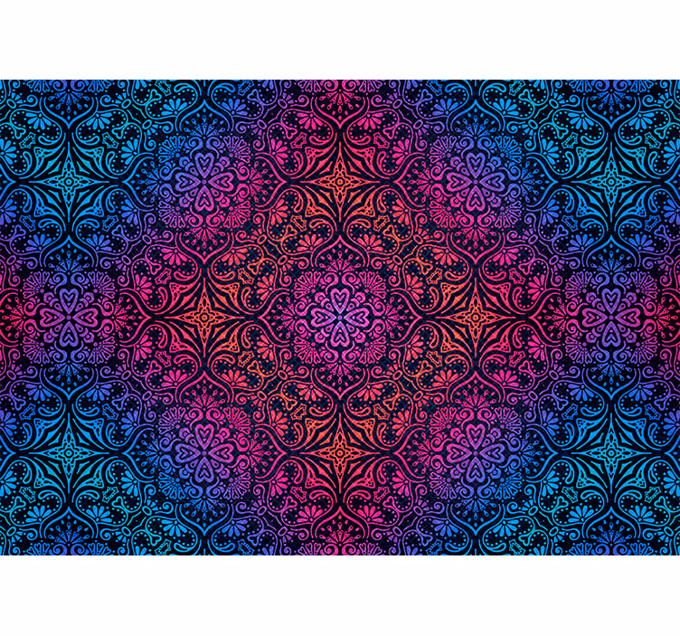 Rollo fenster schlafzimmer bohemian mandala design - TenStickers