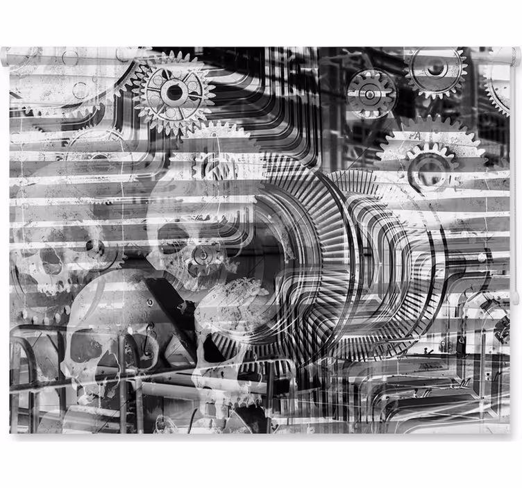 Rollo fenster schlafzimmer im industrie-stil - TenStickers