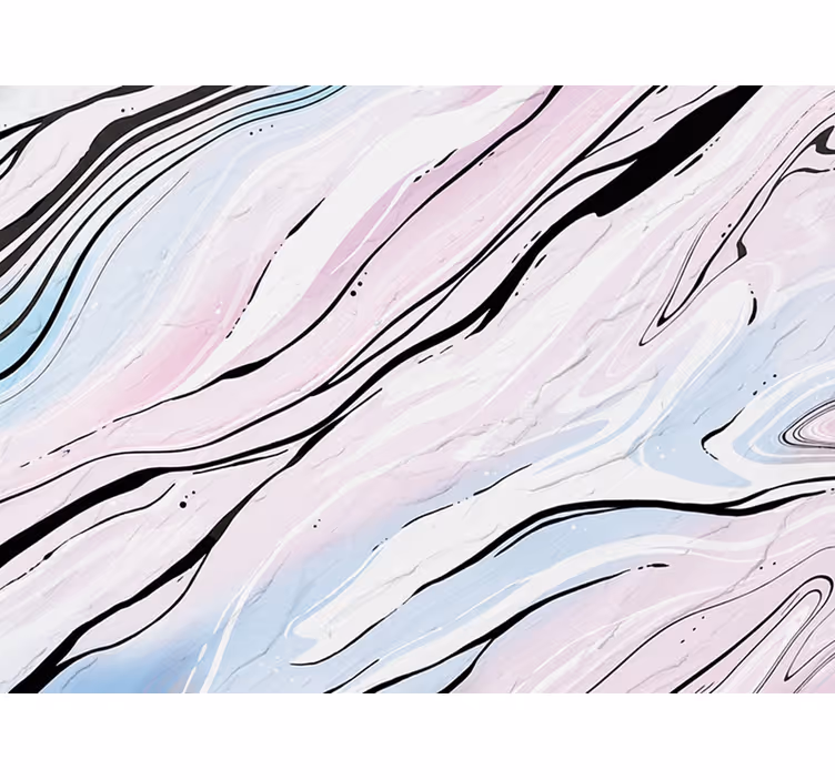 Rollo fenster schlafzimmer in pink-schwarzem marmor design - TenStickers