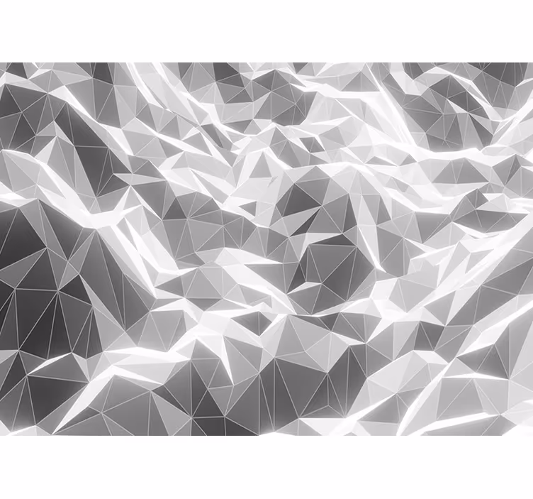 Rollo fenster weiß mit grauem geometrischen bergmuster - TenStickers