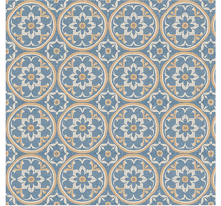 Rollo fenster wohnzimmer im azulejo-stil - TenStickers