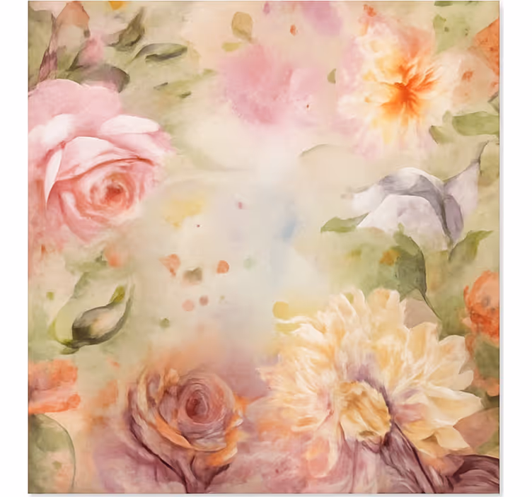 Rollo fenster wohnzimmer mit pinken rosenblüten - TenStickers