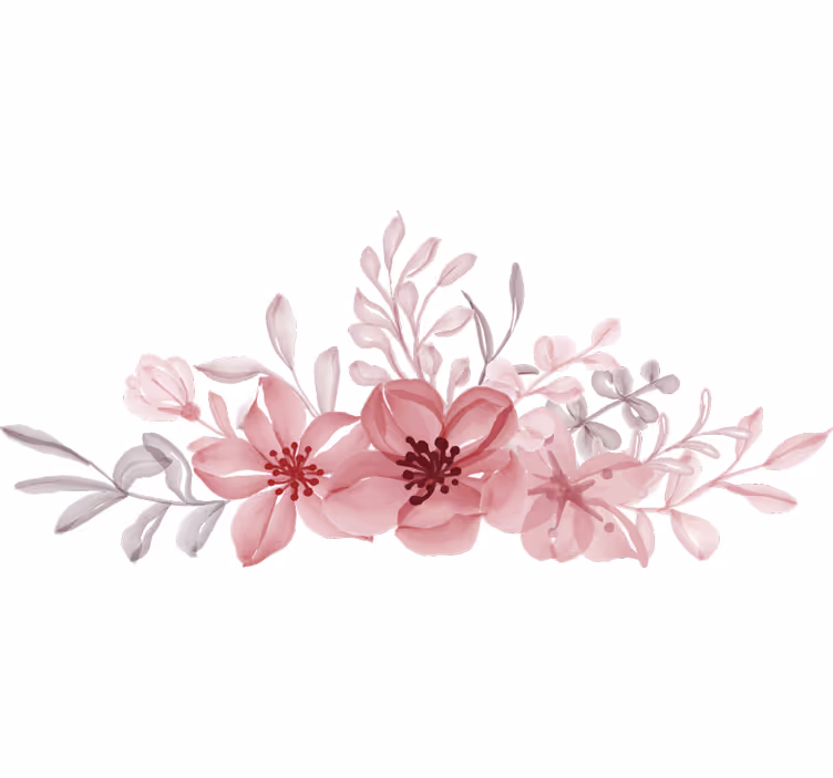Rollo fenster schlafzimmer mit rosa blumen - TenStickers