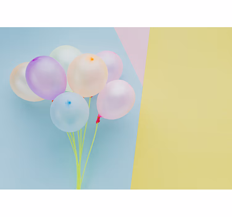 Rollo fenster kinderzimmer moderner rahmen mit ballons - TenStickers