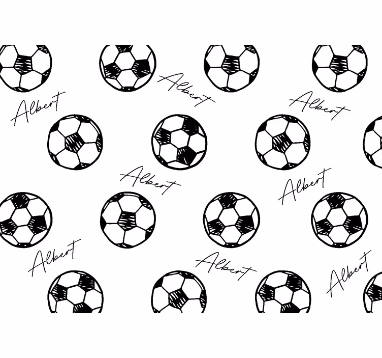 Rollo fenster kinderzimmer fußball mit namen - TenStickers