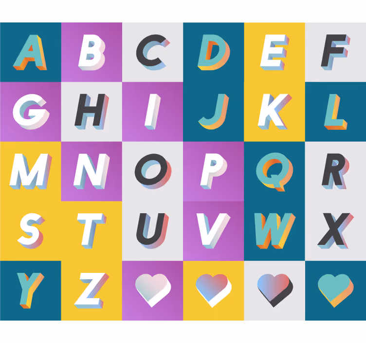 Rollo fenster kinderzimmer bunte abc spielarea - TenStickers