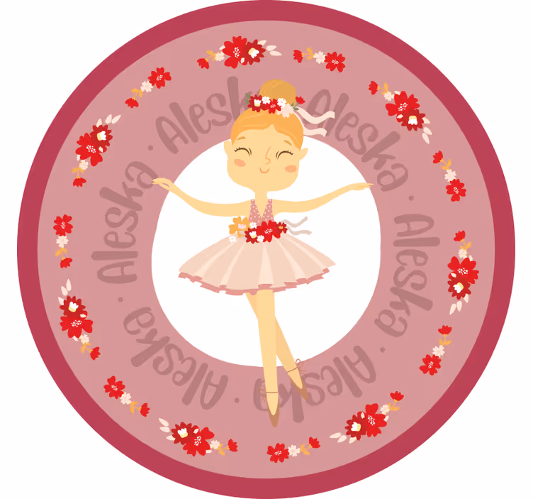 Rollo fenster kinderzimmer lustige ballerina prinzessin - TenStickers