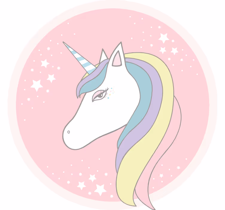 Rollo fenster kinderzimmer mit zauberhaftem einhorn - TenStickers