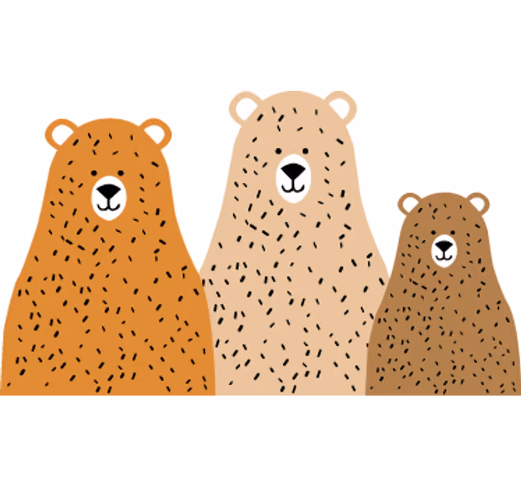 Rollo fenster kinderzimmer drei bären freunde - TenStickers