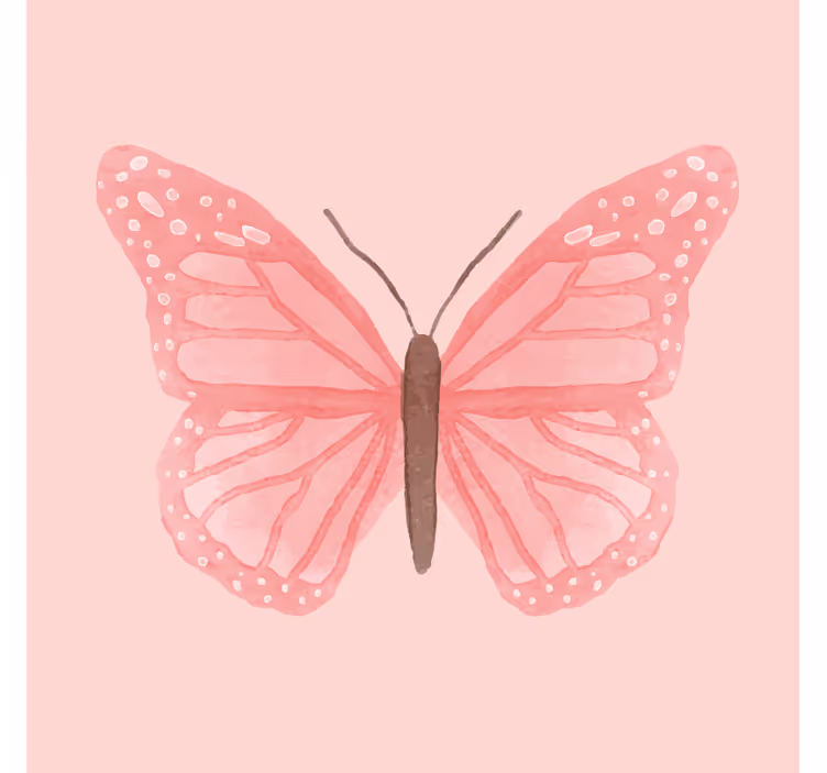 Rollo fenster kinderzimmer mit rosa fliesen schmetterlingen - TenStickers