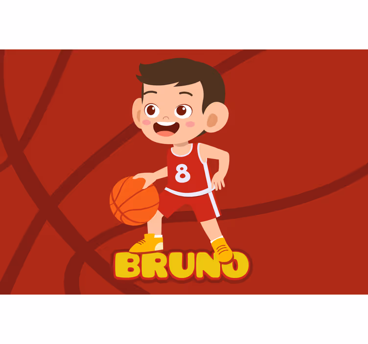 Rollo fenster kinderzimmer basketballspieler mit namen - TenStickers