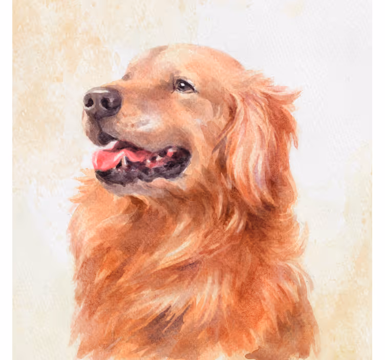 Rollo fenster kinderzimmer im aquarell hundedesign - TenStickers