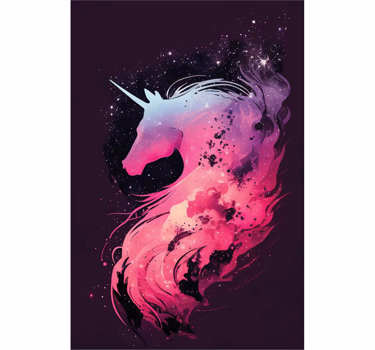 Rollo fenster kinderzimmer einhorn galaxy - TenStickers