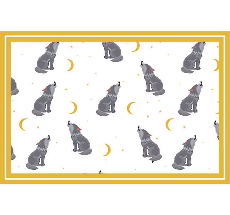 Rollo fenster kinderzimmer heulende wölfe bei mondlicht - TenStickers