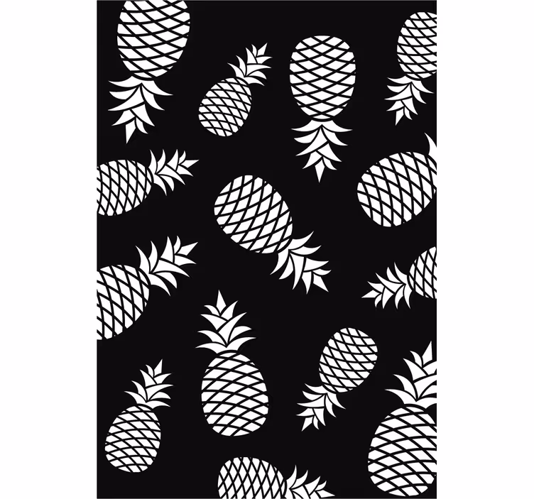 Küchenfenster rollo ananas motiv design - TenStickers