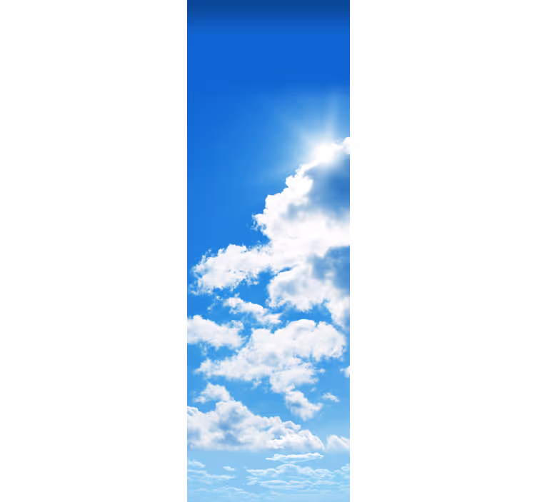 Küchenfenster rollo wolken kühlschrankfolie - TenStickers
