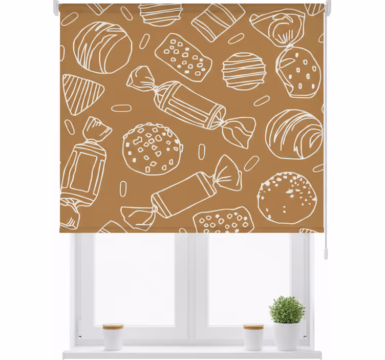 Küchenfenster rollo patron karamell - TenStickers