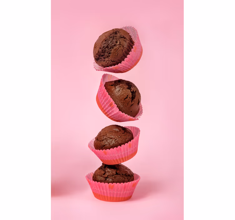 Küchenfenster rollo schokoladen-cupcake - TenStickers
