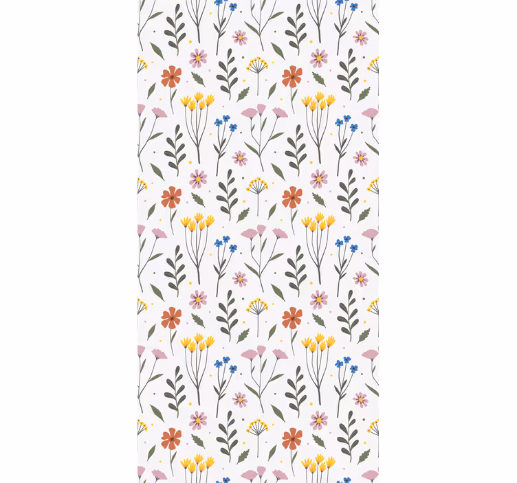Küchenfenster rollo mit buntem blumenmuster - TenStickers
