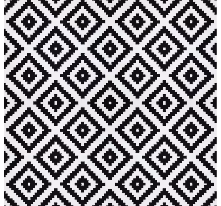 Küchenfenster rollo schwarze moderne quadrate - TenStickers