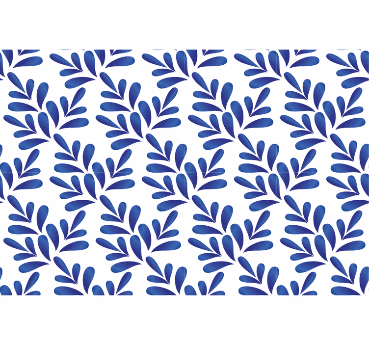 Rollo fenster blau aus blauer porzellan - TenStickers