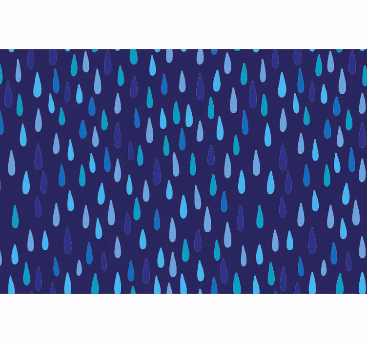 Rollo fenster blau unregelmäßiger regentropfen - TenStickers