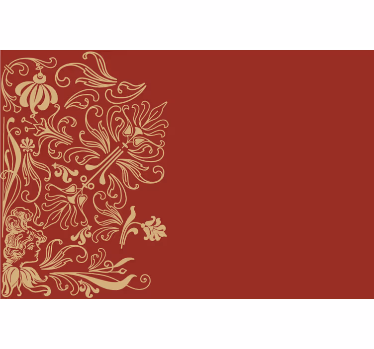 Rollo fenster rot im vintage roten stil - TenStickers