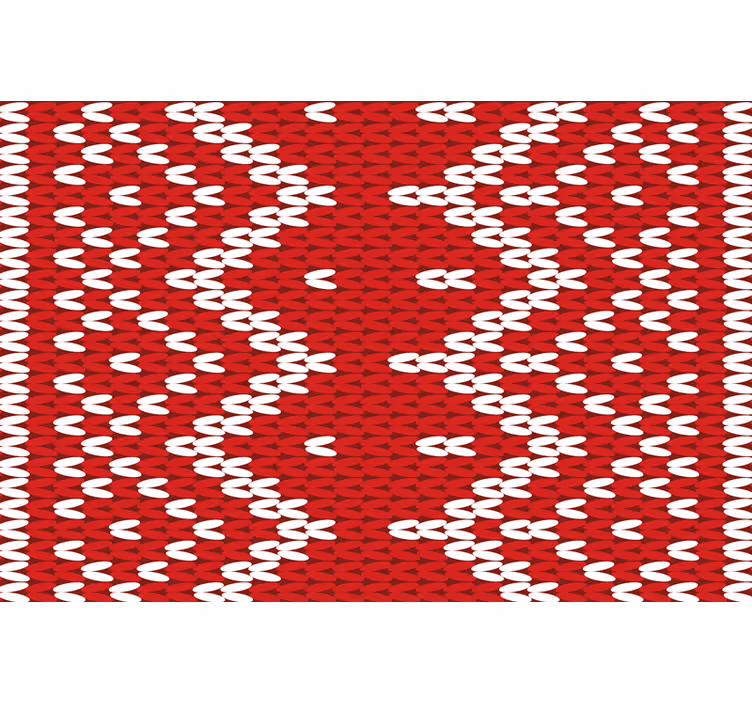 Rollo fenster rot im typischen weihnachtsmuster - TenStickers