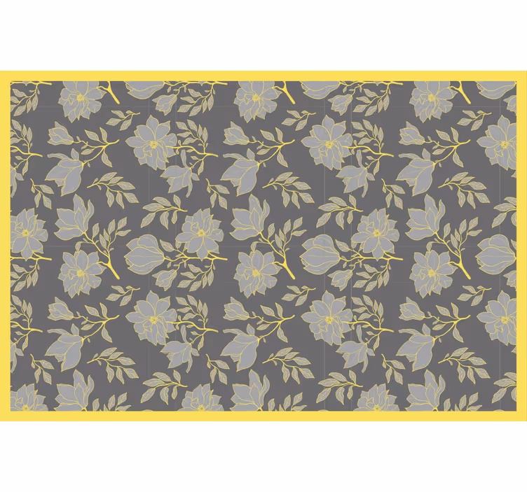 Rollo fenster grau pantone blumen - TenStickers
