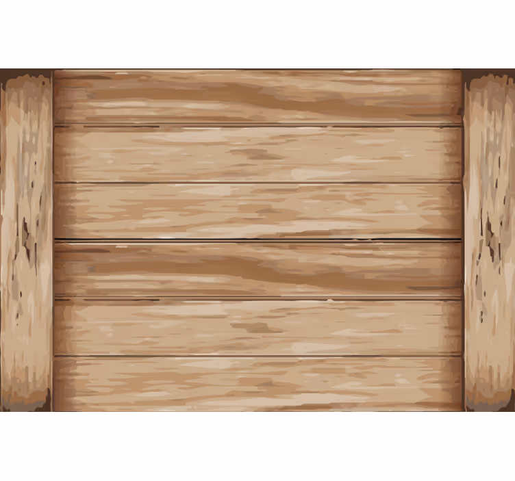 Rollo fenster beige im modernen holzdesign - TenStickers