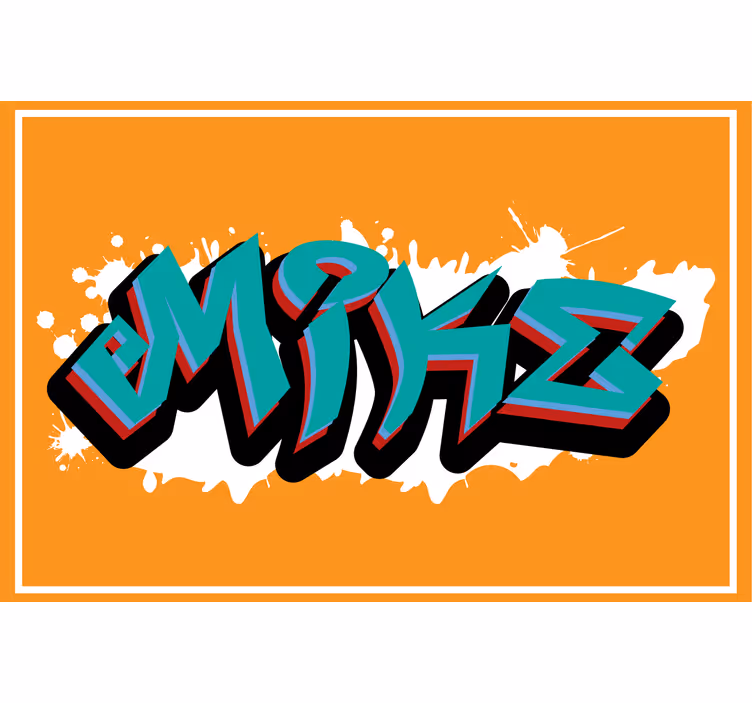 Rollo fenster orange wildstyle könig graffiti - TenStickers