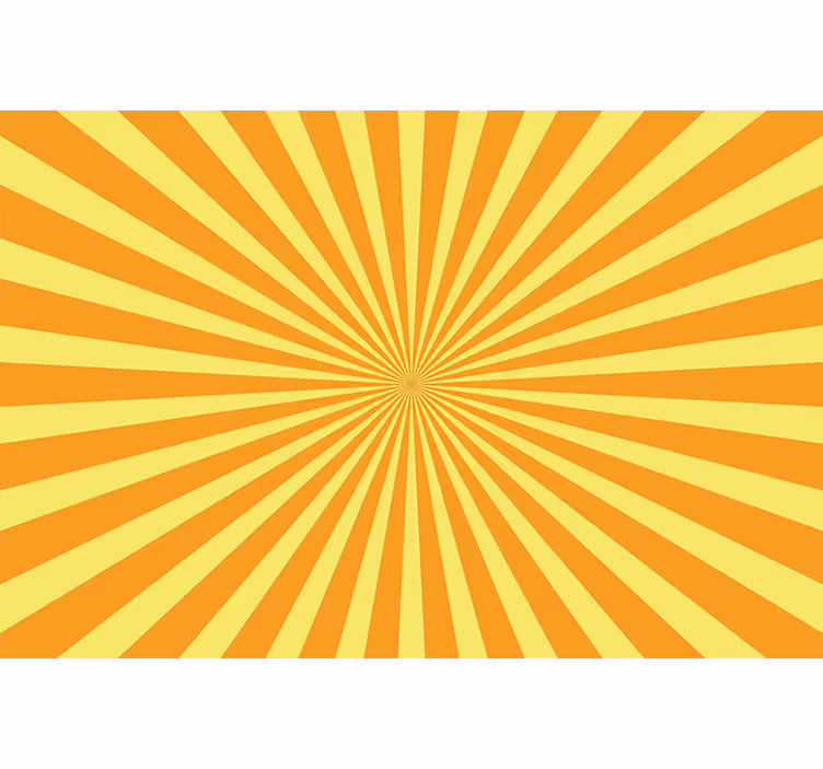 Rollo fenster orange abstrakter sonnenuntergang in orange - TenStickers