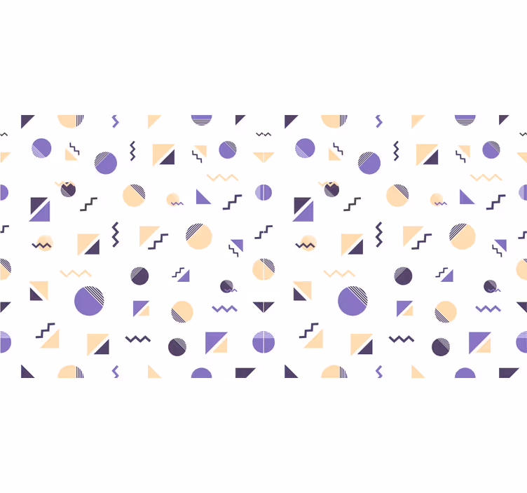 Rollo fenster schlafzimmer mit bunten geometrischen formen - TenStickers