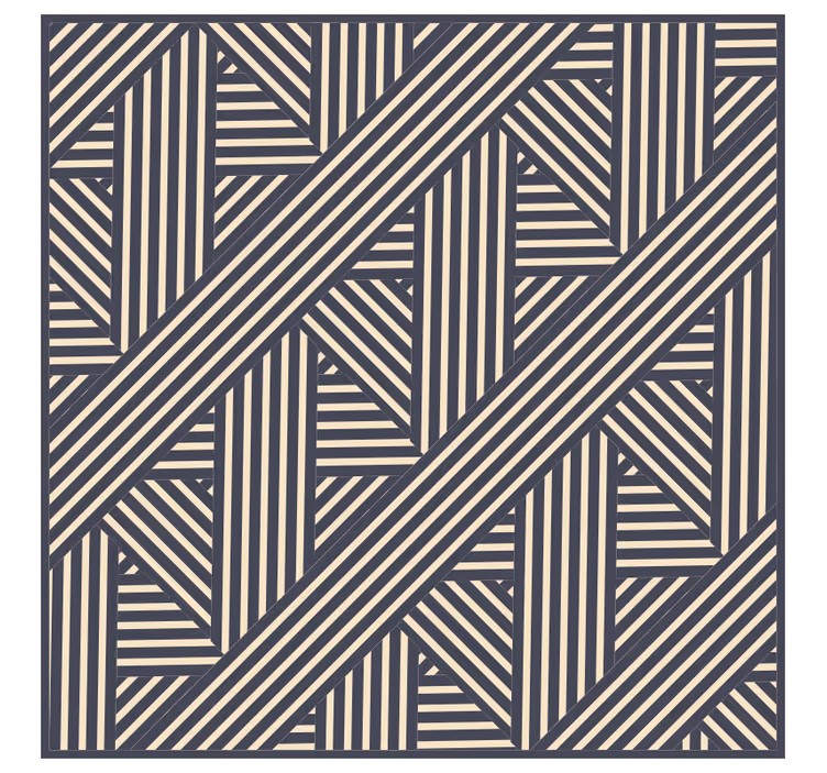 Rollo fenster schlafzimmer teppich gestreift beige blau - TenStickers