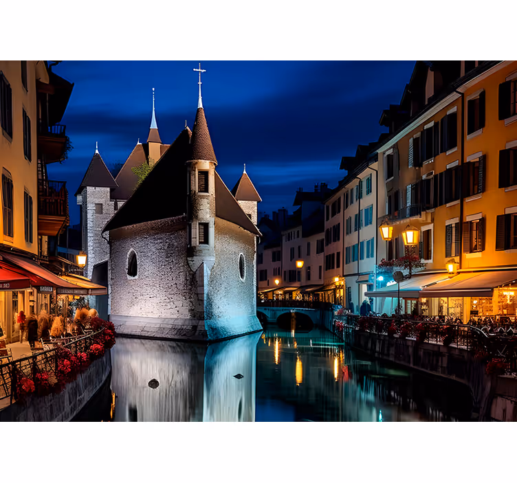 Rollo fenster wohnzimmer "annecy" stadt - TenStickers
