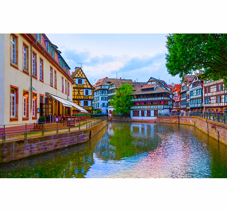 Rollo fenster wohnzimmer aus der region elsass - TenStickers