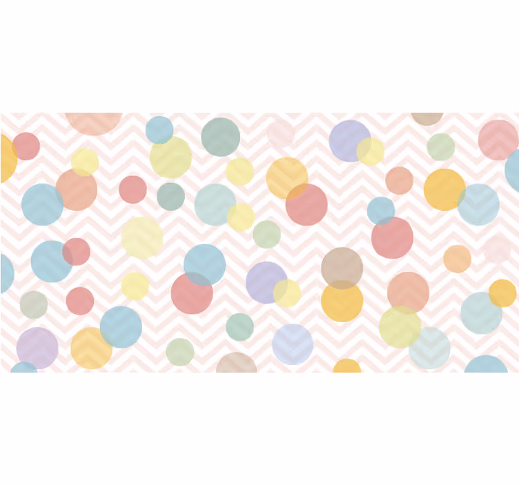 Rollo fenster kinderzimmer bunte punkte chevron - TenStickers