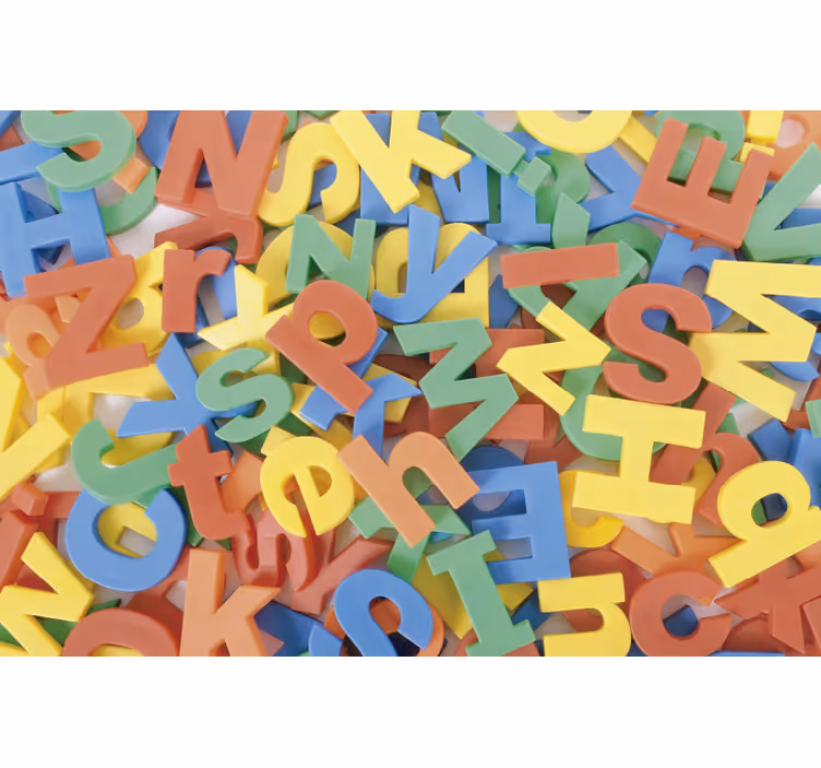 Rollo fenster kinderzimmer bunte alphabet spieloberfläche - TenStickers