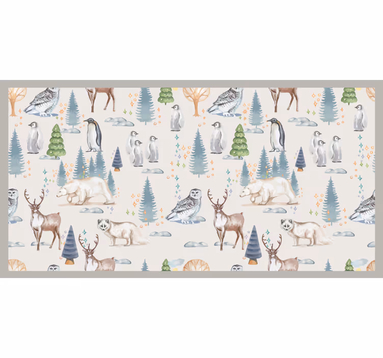 Rollo fenster kinderzimmer herbstwald - TenStickers