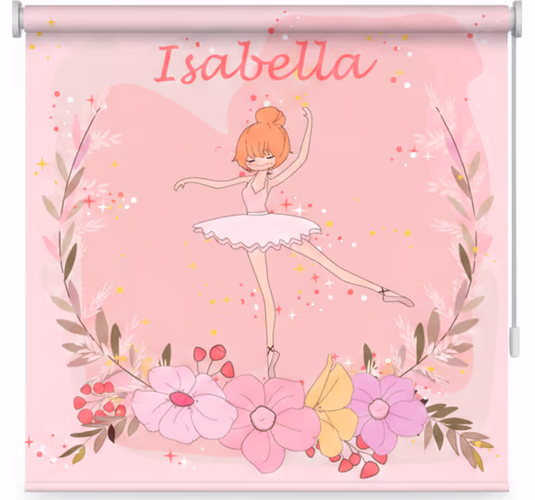 Rollo fenster kinderzimmer mit sternenballettname - TenStickers