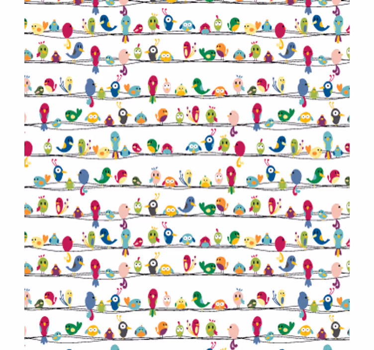 Rollo fenster jugendzimmer vogelmuster vinyl - TenStickers