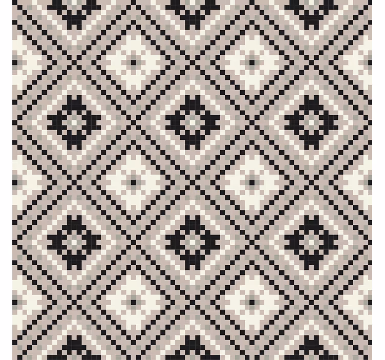 Rollo fenster beige im beigen rautendesign nordisch - TenStickers