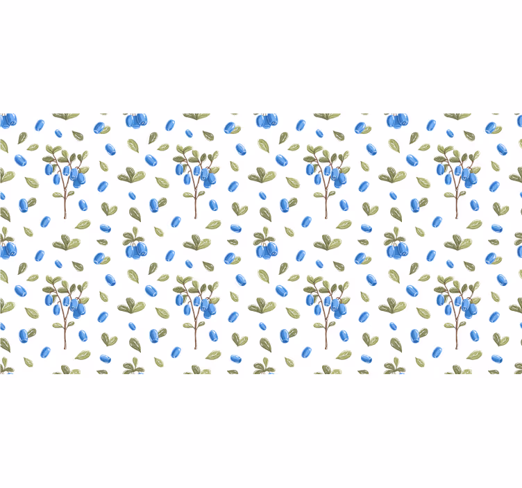 Rollo fenster weiß mit floralem botanischen aquarellmuster - TenStickers